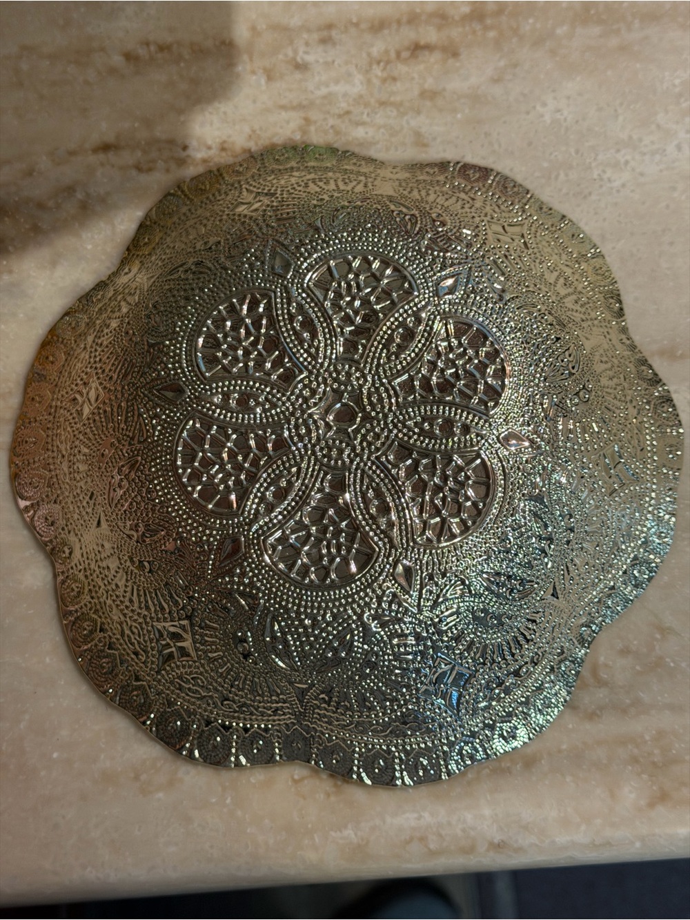 Azzurra silver decorative bowl - Picture 6 of 7